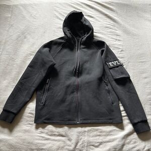 EVLV Gear Black Full-Zip Tactical Utility Hoodie